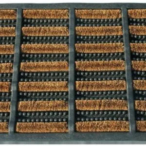 Tapis Coco Acier Beige