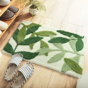 Tapis Bain Microfibre Vert