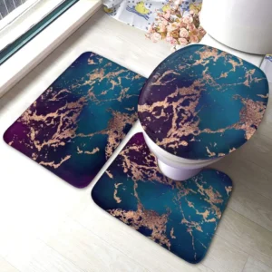 Tapis bain marbre luxe