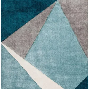 Tapis design bleu Sona-Lux