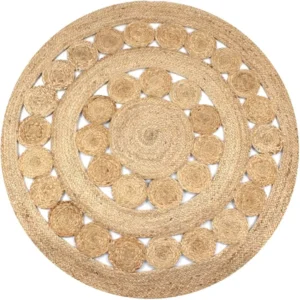 Tapis Rond Jute Tressé