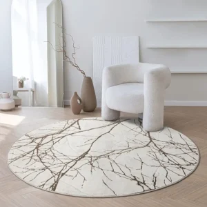 Mila Tapis Rond Doré