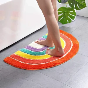 Tapis Bain Demi-Rond Microfibre