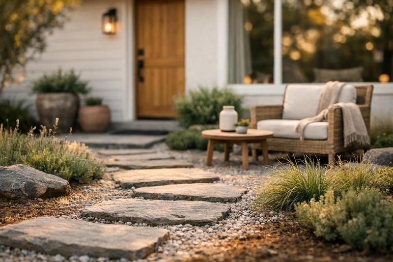 Aménagement devant maison pas cher : idées simples et durables