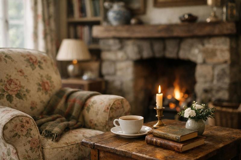 Idées de déco cottage anglais pour un salon chaleureux et authentique