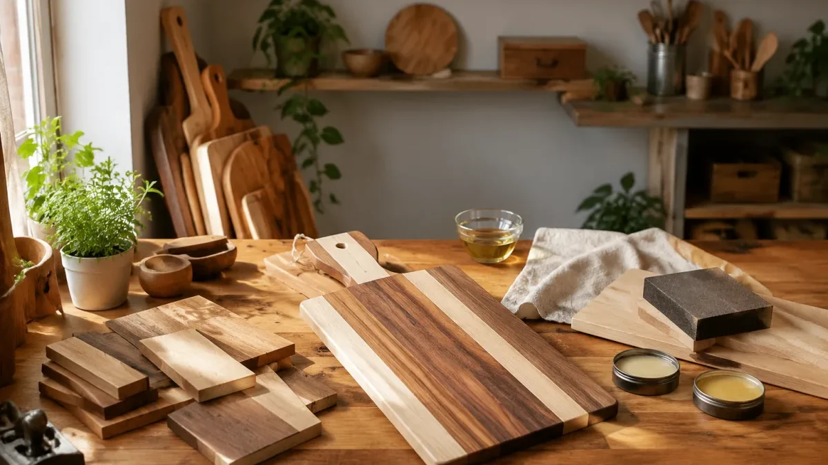 Choisir et fabriquer une planche en bois à découper élégante