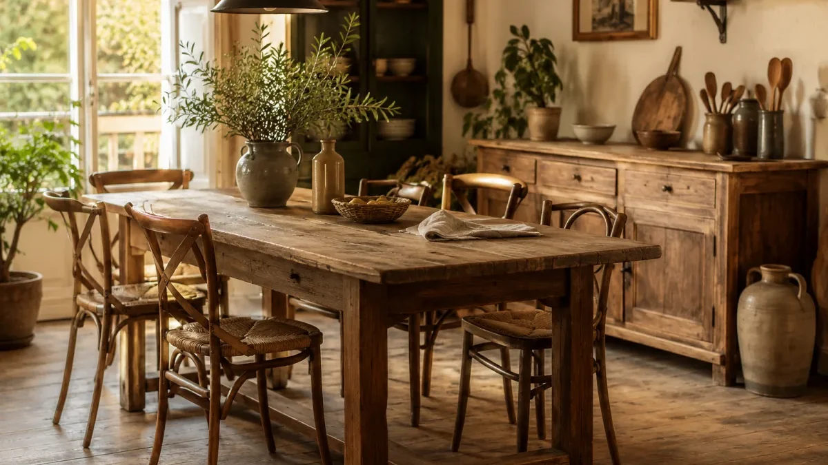 Choisir et sublimer une table de ferme pour un intérieur chaleureux