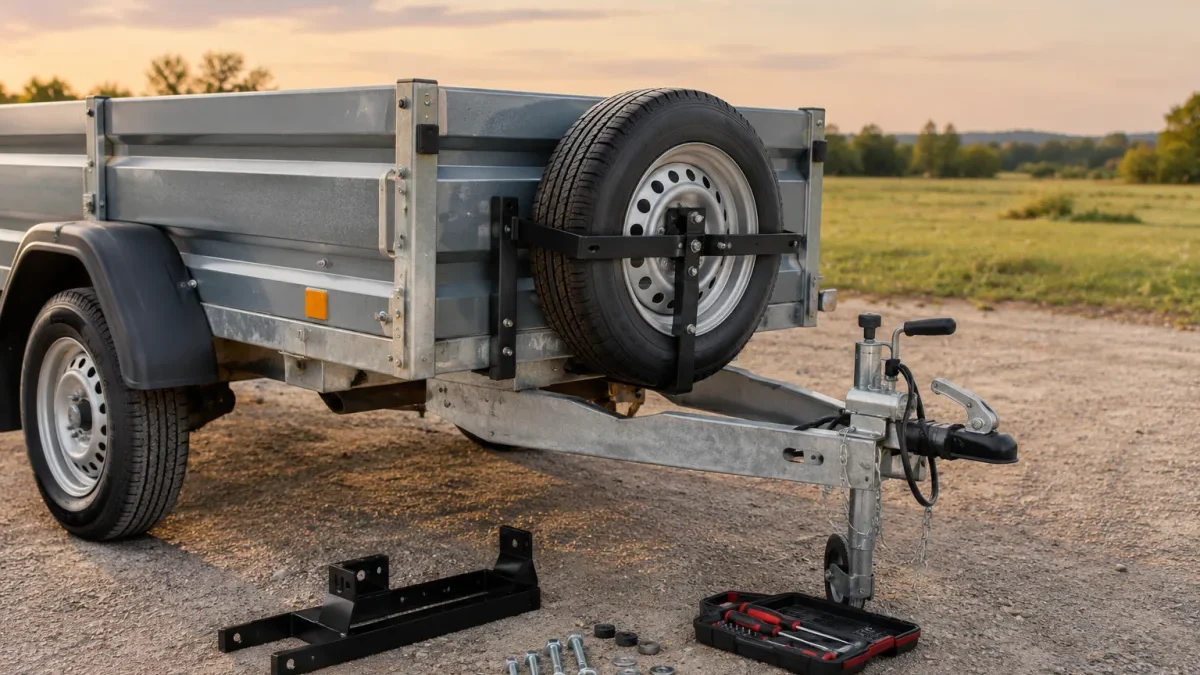 Choisir et installer un support de roue de secours pour remorque