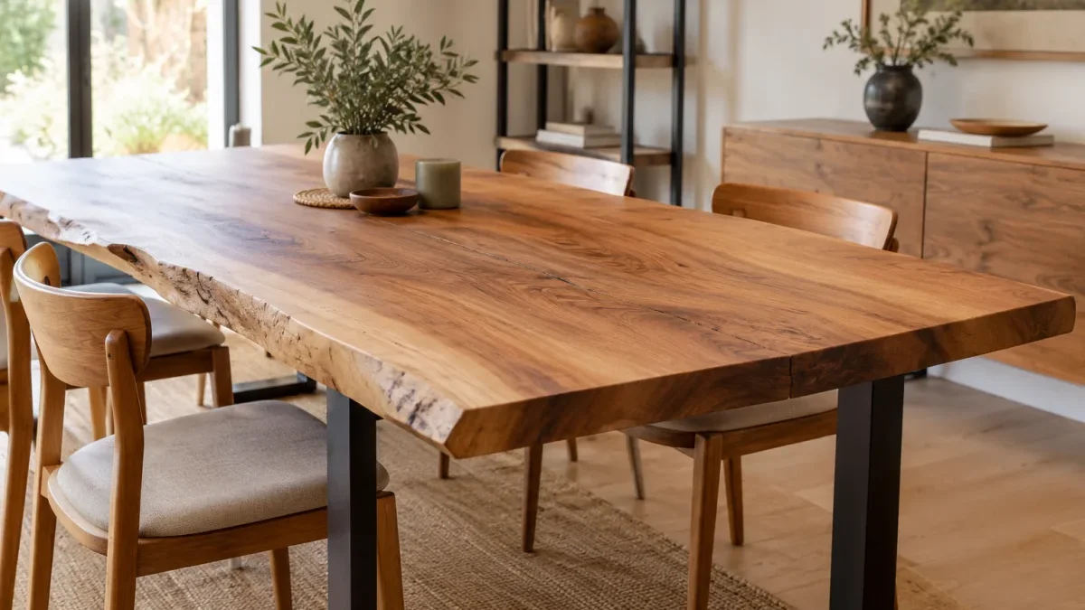 Choisir et protéger sa table en bois brut avec succès