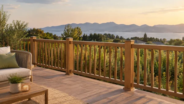 Choisir un garde-corps en PVC imitation bois pour sa terrasse