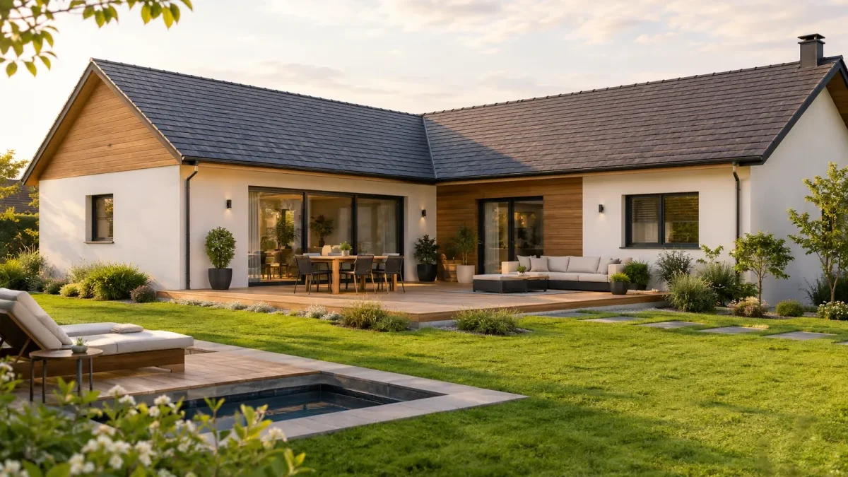Concevoir un plan de maison en L pratique et agréable à vivre